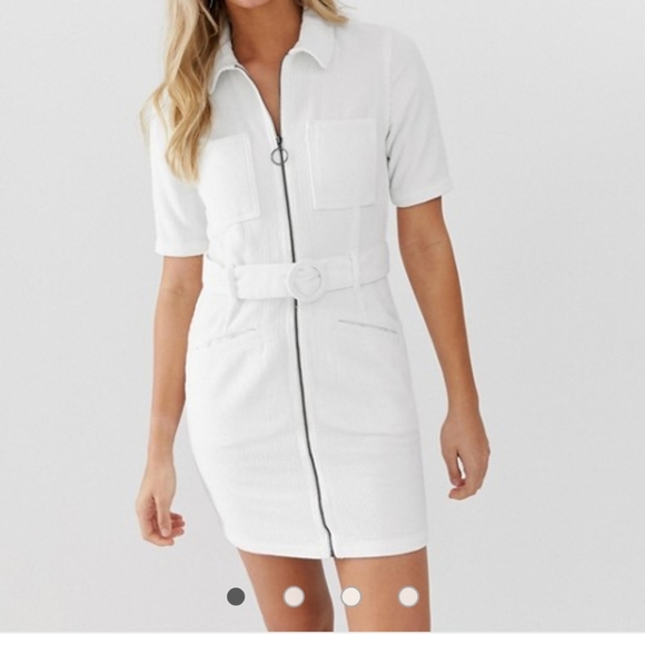 Cord Mini Dress with Belt - Picture 3 of 5